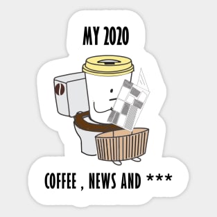my 2020 coffee news and ... Sticker